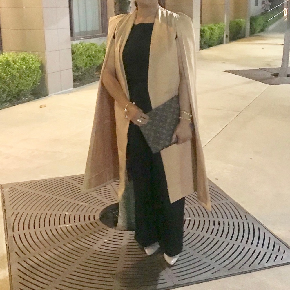 Cape trench coat